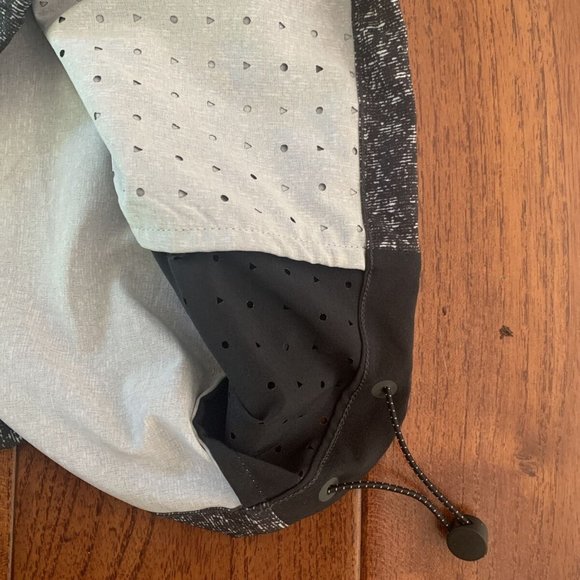 Outdoor Voices Lightweight Heather Grey 1/4 Zip Jacket Hooded Windbreaker Size s - Picture 4 of 12